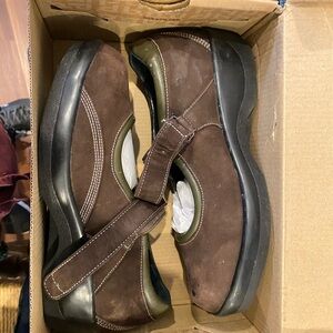 Women's Brown Loafers with Strap